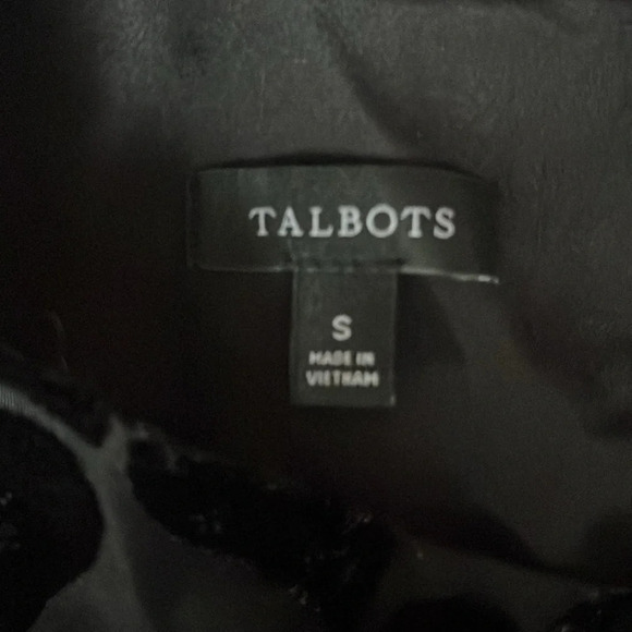 TALBOTS HEART VELVET BLOUSE TOP Size S Valentine’s Day - Picture 9 of 12